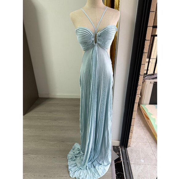 A.L.C. Moira Pleated Halter Maxi Dress - Picture 2 of 11